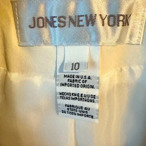 50% Off🍁Jones New York Cream Blazer/Skirt Professional - Picture 3 of 11